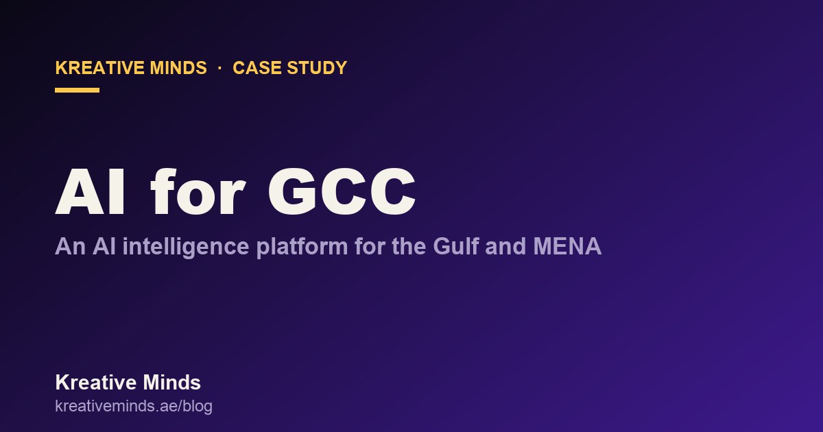 Case study, building AI for GCC, Kreative Minds blog
